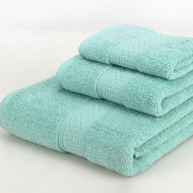 HKM-389139 Cotton Bath Towel Set - 3-Piece Gift Bag Packaging