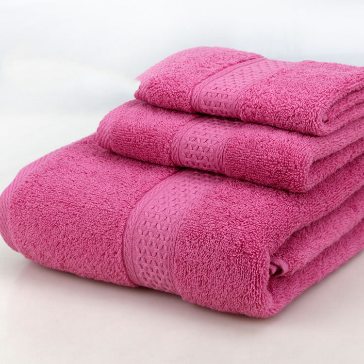 HKM-389139 Cotton Bath Towel Set - 3-Piece Gift Bag Packaging