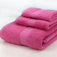 HKM-389139 Cotton Bath Towel Set - 3-Piece Gift Bag Packaging