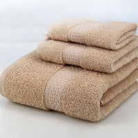HKM-389139 Cotton Bath Towel Set - 3-Piece Gift Bag Packaging