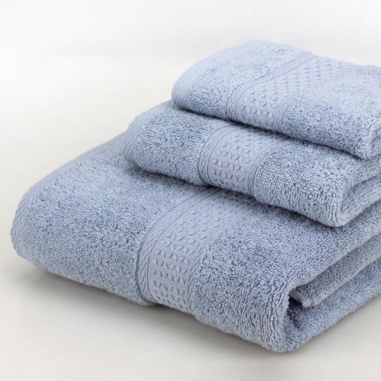 HKM-389139 Cotton Bath Towel Set - 3-Piece Gift Bag Packaging