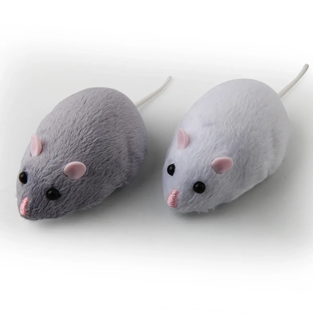 HKM-389139 Remote Control Plush Mouse Toy for Cat Training and Play, Mini Electric Running Toy