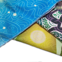 HKM-389267 Sun and Moon Hand Tapestry for Multifunctional Use as Home Decor, Beach Towel, and More