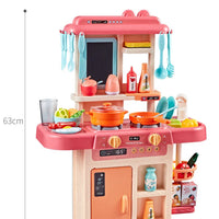 HKM-389395 Mini Kitchen Play Set with 42 Pieces of Cooking Accessories for Kids Ages 2 and Up