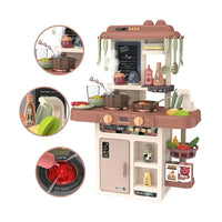 HKM-389395 Mini Kitchen Play Set with 42 Pieces of Cooking Accessories for Kids Ages 2 and Up