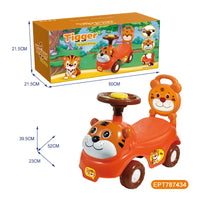HKM-389523 Cute Ride-On Animal Car for Kids Ages 2-13, Battery-Powered, ABS Plastic, Gift Toy