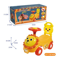 HKM-389523 Cute Ride-On Animal Car for Kids Ages 2-13, Battery-Powered, ABS Plastic, Gift Toy