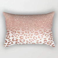HKM-389523 Rose Gold Geometric Abstract Polyester Pillowcase - 30x50cm Size