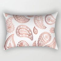 HKM-389523 Rose Gold Geometric Abstract Polyester Pillowcase - 30x50cm Size