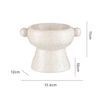 HKM-389587 Flat Mouth Ceramic Cat Bowl in Various Heights and Colors