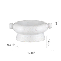 HKM-389587 Flat Mouth Ceramic Cat Bowl in Various Heights and Colors