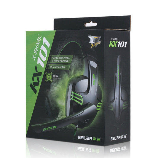HKM-389779 Gaming Headset with Subwoofer and Microphone for PC - Wired Over-Ear Design