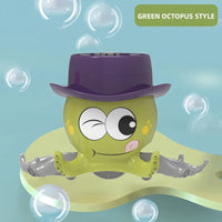 HKM-389971 Cartoon Octopus Automatic Bubble Blower Machine for Kids - Fun Summer Outdoor Play