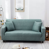 HKM-390099 Geometric Pattern Polyester Sofa Slipcover for Double Seat Sofas 145-185cm