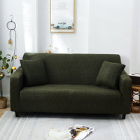 HKM-390099 Geometric Pattern Polyester Sofa Slipcover for Double Seat Sofas 145-185cm