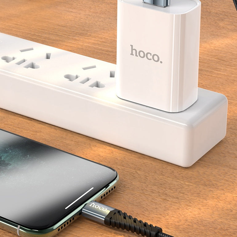 HKM-390099 Nylon Braided Fast Charging Cable for iPhone and Android Devices – 1m & 0.25m Options Available