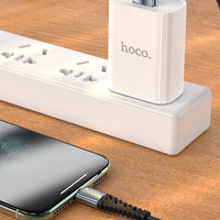 HKM-390099 Nylon Braided Fast Charging Cable for iPhone and Android Devices – 1m & 0.25m Options Available