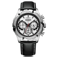 HKM-390227 Multifunctional Men's Quartz Sports Chronograph Watch with Digital Display and Calendar