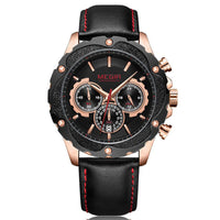 HKM-390227 Multifunctional Men's Quartz Sports Chronograph Watch with Digital Display and Calendar