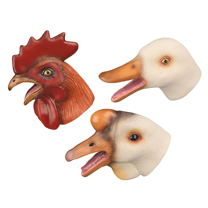 HKM-390291 Animal Hand Puppet Toys for Interactive Storytelling - Soft Silicone Puppets for Kids Ages 5 and Up