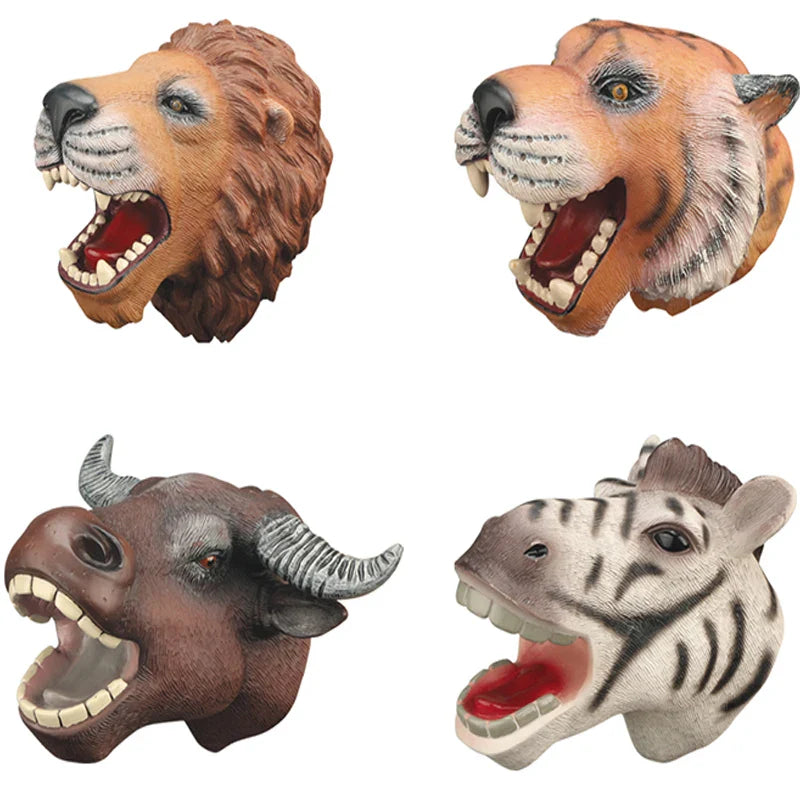 HKM-390291 Animal Hand Puppet Toys for Interactive Storytelling - Soft Silicone Puppets for Kids Ages 5 and Up