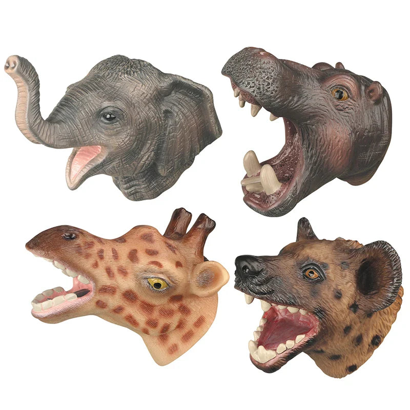HKM-390291 Animal Hand Puppet Toys for Interactive Storytelling - Soft Silicone Puppets for Kids Ages 5 and Up