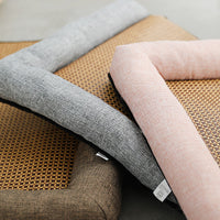 HKM-390483 Summer Rattan Sleeping Mat - Soft PP Cotton - Available in Pink, Gray, Brown - Sizes S, M, L