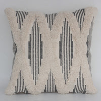 HKM-390547 Cotton Woven Pinstripe Tufted Pillowcase for Sofa or Car, 45x45cm & 30x50cm