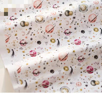 HKM-390547 Digital Printed Cotton Fabric - Cartoon Animation Starry Sky Design, 145CM Width