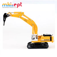 HKM-390675 1:87 Scale Diecast Excavator Truck Toy for Ages 5 and Up, Zinc Alloy Material