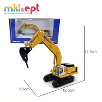 HKM-390675 1:87 Scale Diecast Excavator Truck Toy for Ages 5 and Up, Zinc Alloy Material
