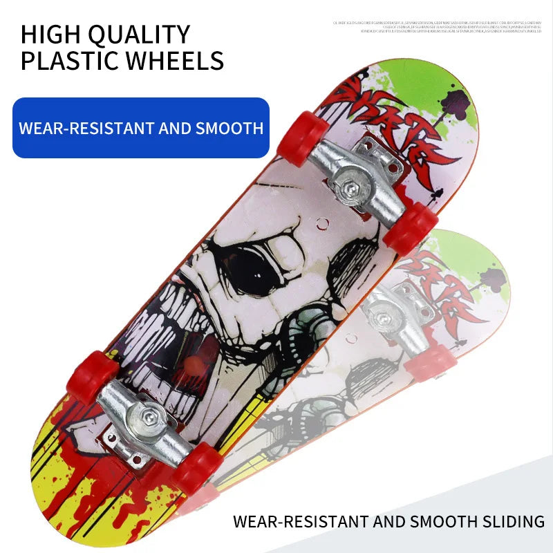 HKM-390867 Mini Finger Skateboard Set - Creative Desktop Toys for Stress Relief and Fun