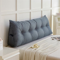 HKM-390867 Solid Color Cotton and Linen Cushion - Modern Soft Upholstery in Various Sizes