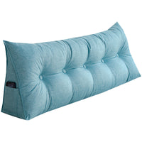 HKM-390867 Solid Color Cotton and Linen Cushion - Modern Soft Upholstery in Various Sizes
