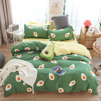 HKM-391187 Aloe Cotton Four-Piece Sheet Set in Various Sizes for Comfortable Bedding