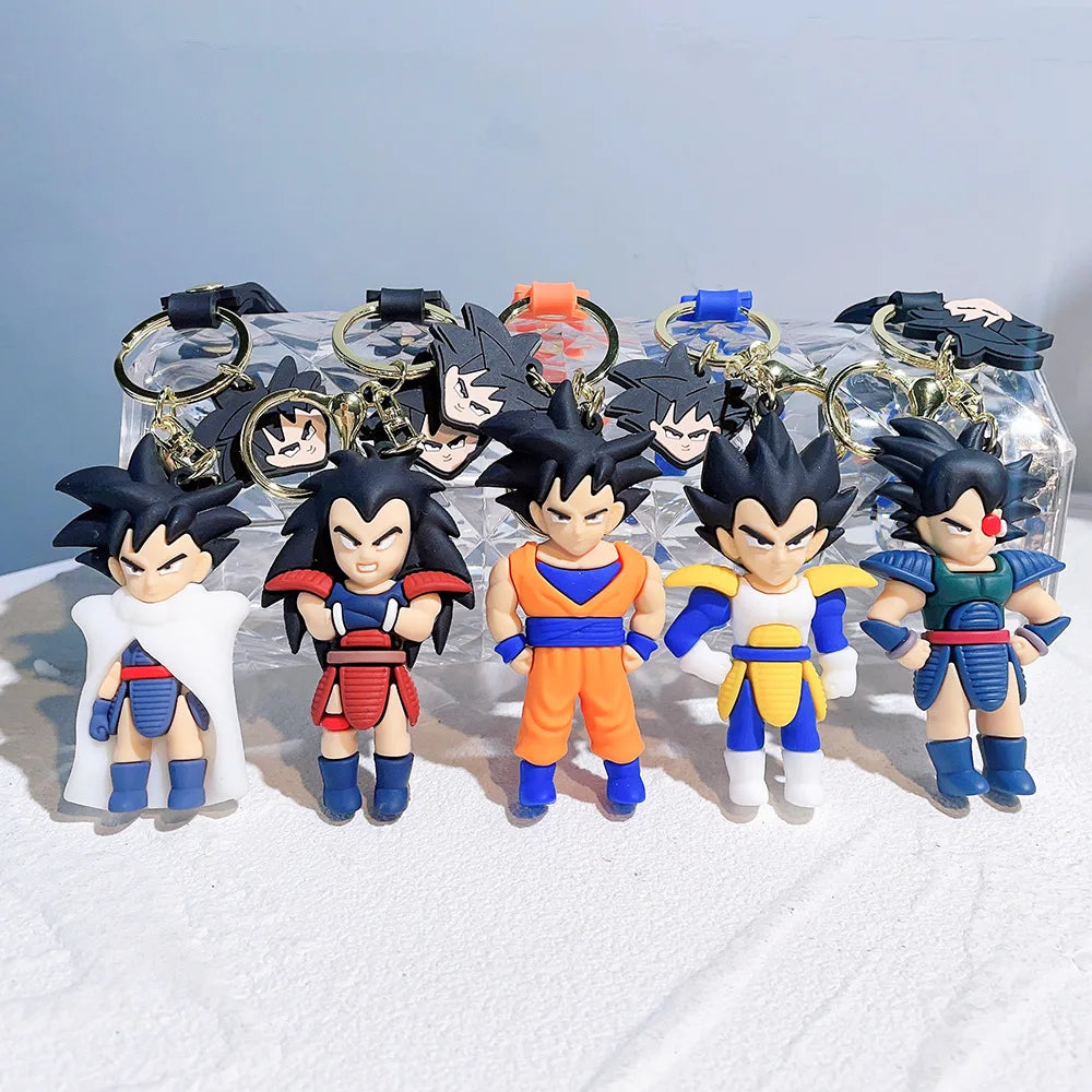 HKM-391699 Cool Dragon Balls Goku 3D Keychain - Cartoon Keychain Pendant for Bags and Keys