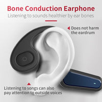 HKM-391763 Bone Conduction Bluetooth Wireless Headset with Call and Music Support, 10m Range, Stereo, Multi-Point Connection