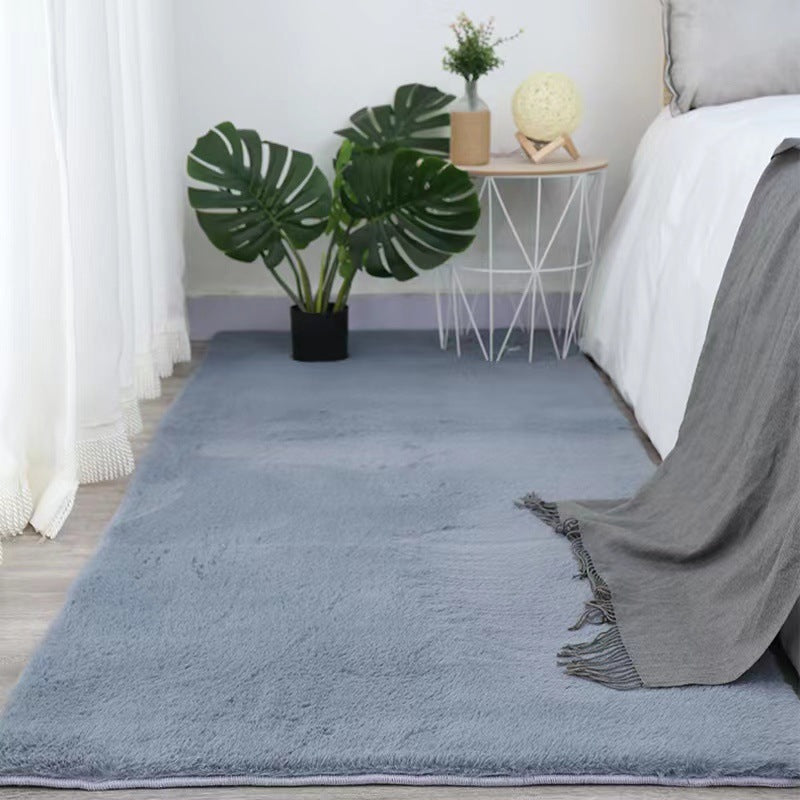 HKM-391763 Imitation Rabbit Fur Soft Touch Area Rug for Living Room, Bedroom, and Bay Window