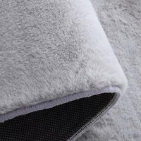 HKM-391763 Imitation Rabbit Fur Soft Touch Area Rug for Living Room, Bedroom, and Bay Window