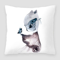 HKM-391827 Cartoon Peach Skin Velvet Cross Border Printing Pillow for Sofa and Living Room