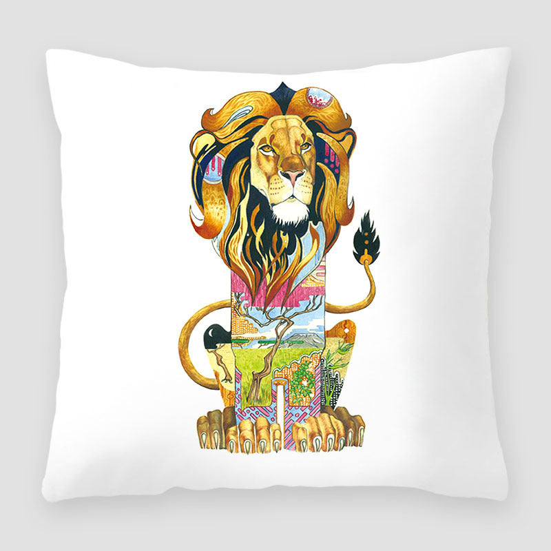HKM-391827 Cartoon Peach Skin Velvet Cross Border Printing Pillow for Sofa and Living Room