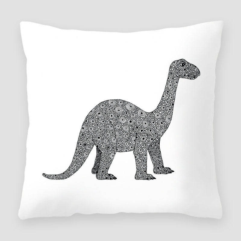HKM-391827 Cartoon Peach Skin Velvet Cross Border Printing Pillow for Sofa and Living Room