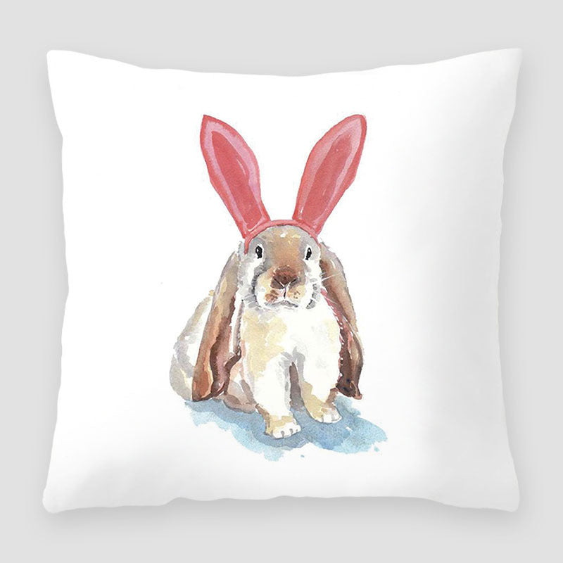 HKM-391827 Cartoon Peach Skin Velvet Cross Border Printing Pillow for Sofa and Living Room