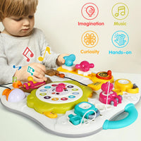 HKM-391827 Montessori Toddler Busy Board - Sensory Articulating Toy for Early Learning and Development