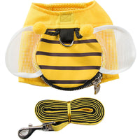 HKM-392211 Cute Bee Vest with Hand-Holding Rope - Mesh Design, Available in S, M, L, XL