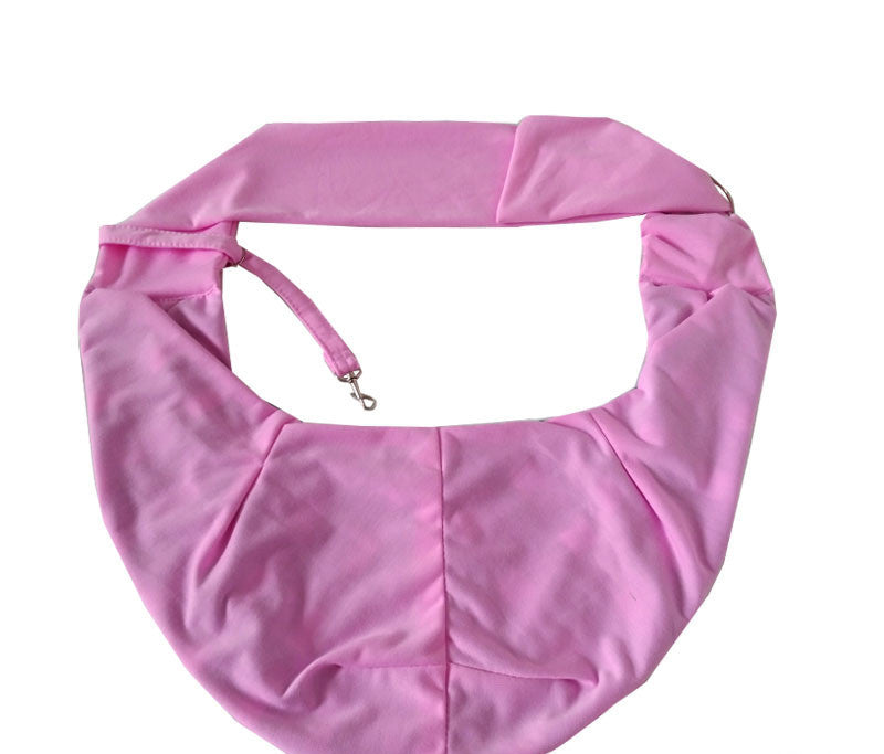HKM-392211 One-Shoulder Pet Backpack for Small Dogs and Puppies - Soft Fleece Carrier Bag
