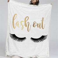 HKM-392339 Thickened Double-Layer Square Blanket with Geometric Pattern in Various Sizes and Colors