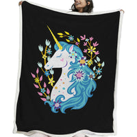 HKM-392339 Thickened Double-Layer Square Blanket with Geometric Pattern in Various Sizes and Colors