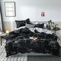 HKM-392787 Modern Simple Bedding Set for 1.5m (5 Feet) Bed – Polyester Fiber with Reactive Printing