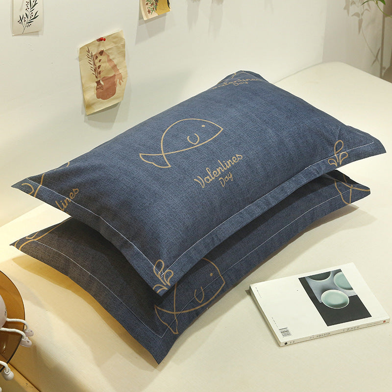 HKM-392979 Aloe Cotton Large Pillowcase Set, 48x74cm, 40 Thread Count, Polyester Fiber